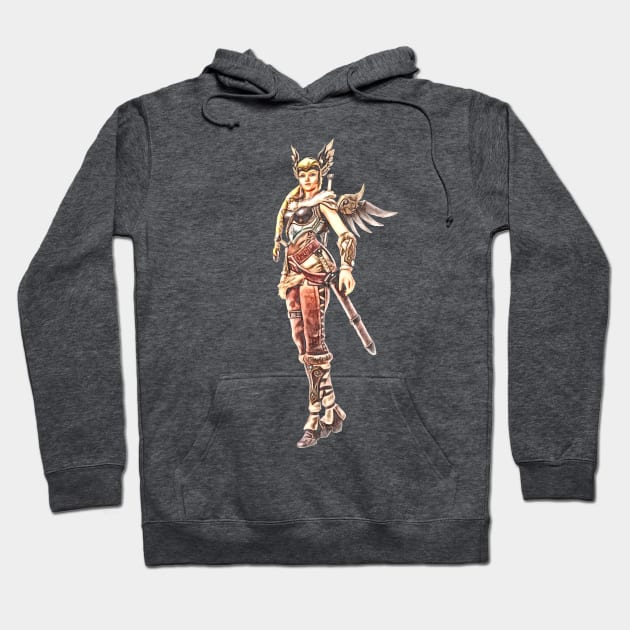 Overwatch Mercy Valkyrie Hoodie by Green_Shirts